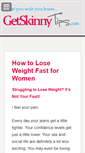 Mobile Screenshot of getskinnytips.com